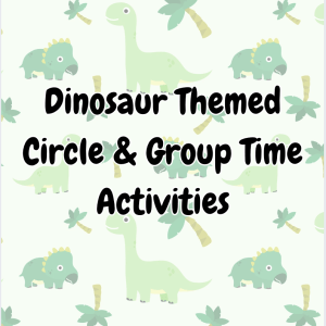 Dinosaur-Themed Activity Bundle for Early Learners | Printable Circle Time, Worksheets & Visuals